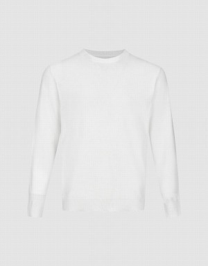 Cárdigan Urban Revivo Basic De Punto Hombre Blancos | LYX99FU