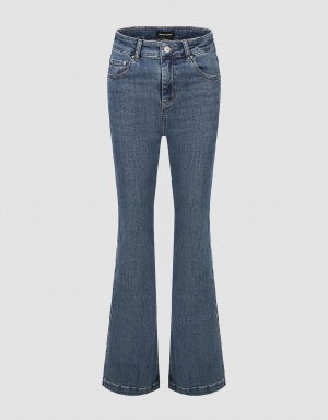 Jeans Urban Revivo Flare Mujer Azules | OEQ40100MG