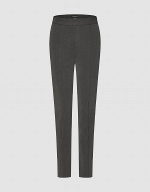 Pantalon Urban Revivo De Punto Directo Mujer Grises Oscuro | FVV6413SG