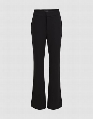 Pantalon Urban Revivo De Punto Flare Mujer Negros | XTD9196FA