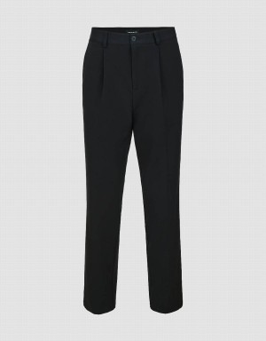 Pantalon Urban Revivo Directo Hombre Negros | NJW4915YK