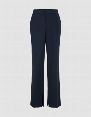 Pantalon Urban Revivo Directo Mujer Azules | QBH2079MP