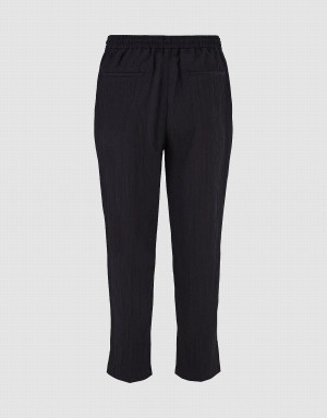 Pantalon Urban Revivo Drawstring Cintura Textured Directo Hombre Negros | DPC6784GQ