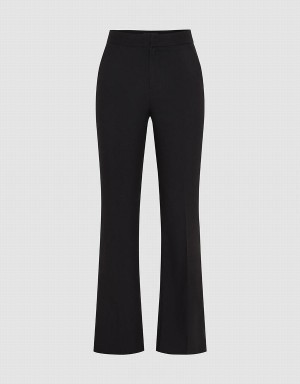 Pantalon Urban Revivo Flaco Flare Mujer Negros | UYM9645LY