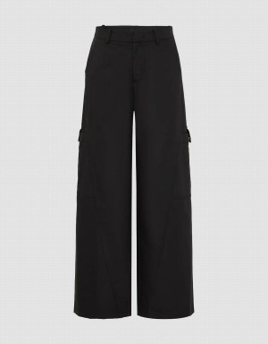 Pantalon Urban Revivo Loose Carrot Fit Mujer Negros | AXE3162AV