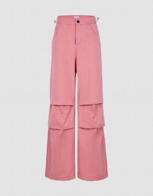 Pantalon Urban Revivo Loose Jogger Mujer Rosas | GTM8134KR