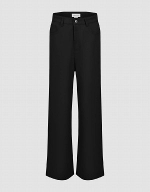 Pantalon Urban Revivo Regular Flare Mujer Negros | SNJ288VB