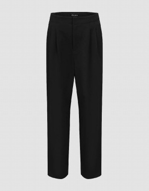 Pantalon Urban Revivo Tailored Carrot Fit Mujer Negros | ROZ246XB