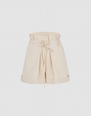 Short Urban Revivo Leisure Mujer Kaki | VHB6292PR