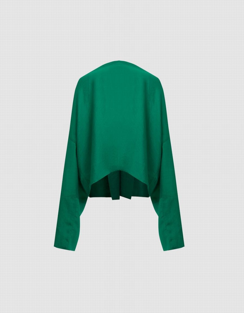 Blusa Urban Revivo Cowl Neck Overhead Mujer Verdes | YGO249OA