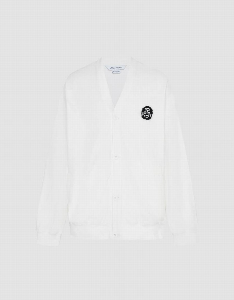 Chamarras Urban Revivo Kimono Lapel Loose Hombre Blancos | PIF8073TN