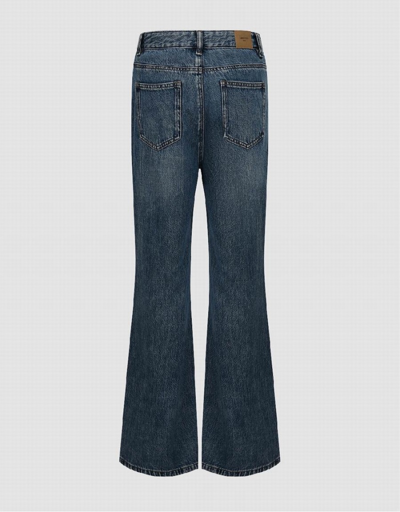 Jeans Urban Revivo Anchos-Leg Mujer Azules | XHW7254ER