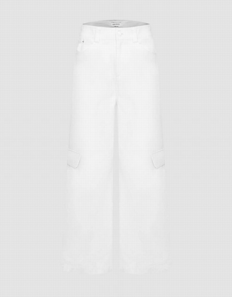 Pantalon Urban Revivo Directo Mujer Blancos | XSV654KT