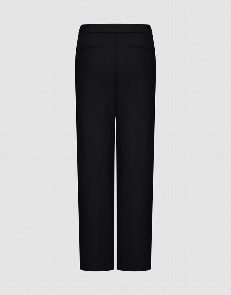 Pantalon Urban Revivo Directo Mujer Negros | SFW3981BX