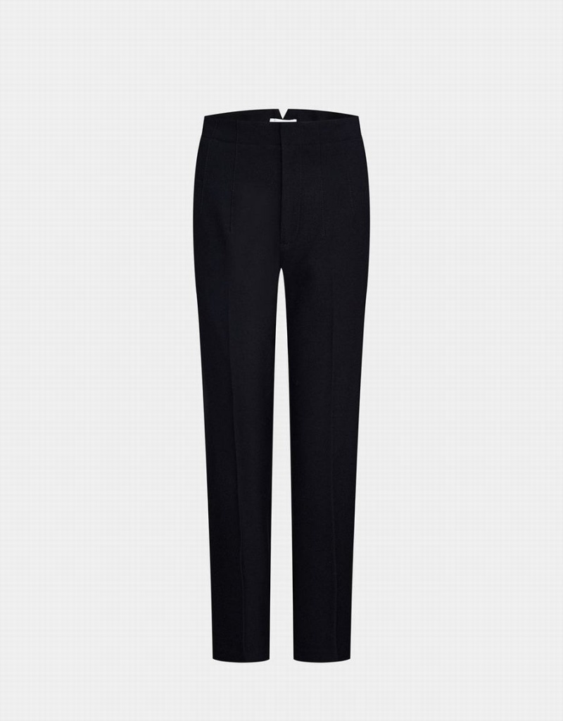 Pantalon Urban Revivo Directo Tailored Mujer Negros | LFT9494LE