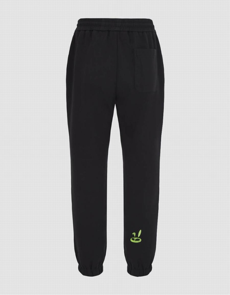 Pantalon Urban Revivo Elastic Cintura Jogger Hombre Negros | HNZ2088GC