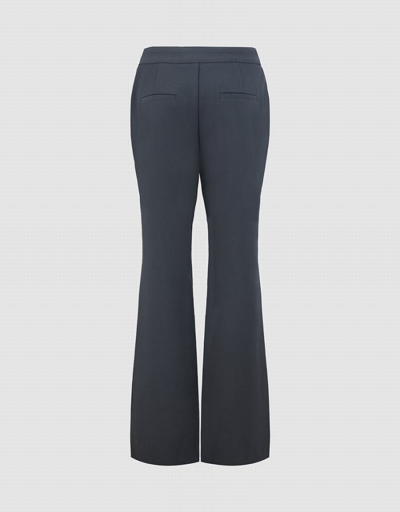 Pantalon Urban Revivo Flare Mujer Grises Oscuro | MCE2324KA