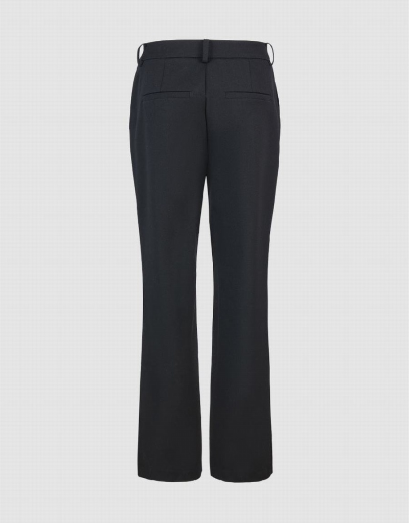 Pantalon Urban Revivo Woven Long Directo Mujer Negros | RMX8567OY