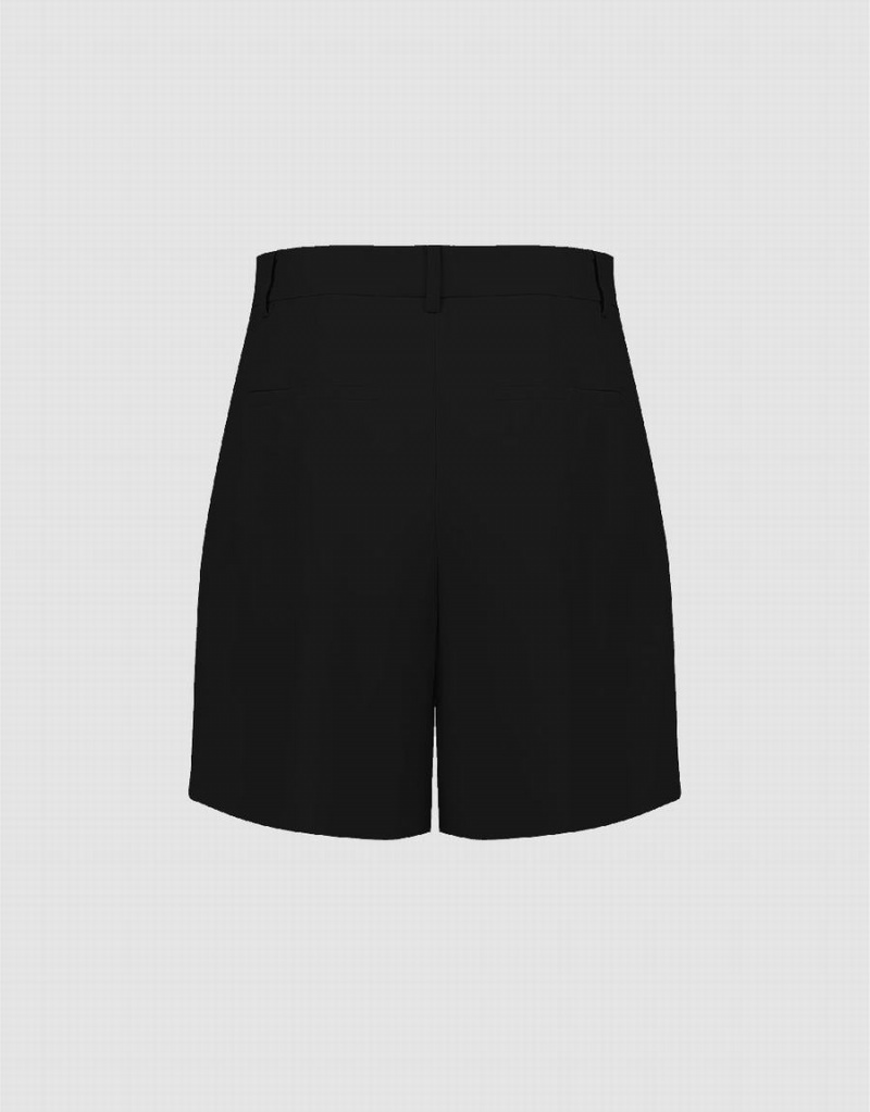 Short Urban Revivo Glamor Regular Mujer Negros | YRC491MB