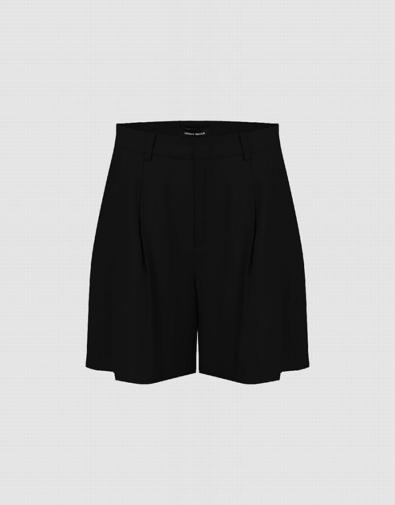 Short Urban Revivo Glamor Regular Mujer Negros | YRC491MB