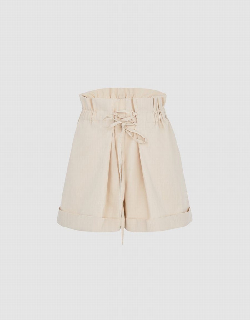 Short Urban Revivo Leisure Mujer Kaki | VHB6292PR