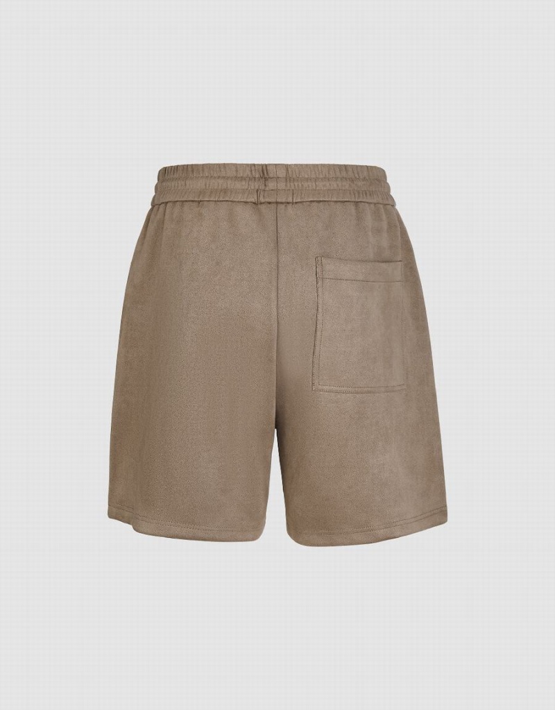 Short Urban Revivo Loose Hombre Kaki | SDJ4333KL