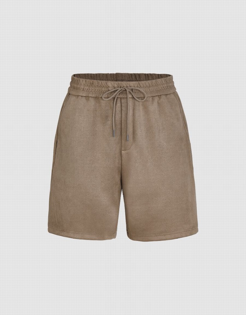 Short Urban Revivo Loose Hombre Kaki | SDJ4333KL