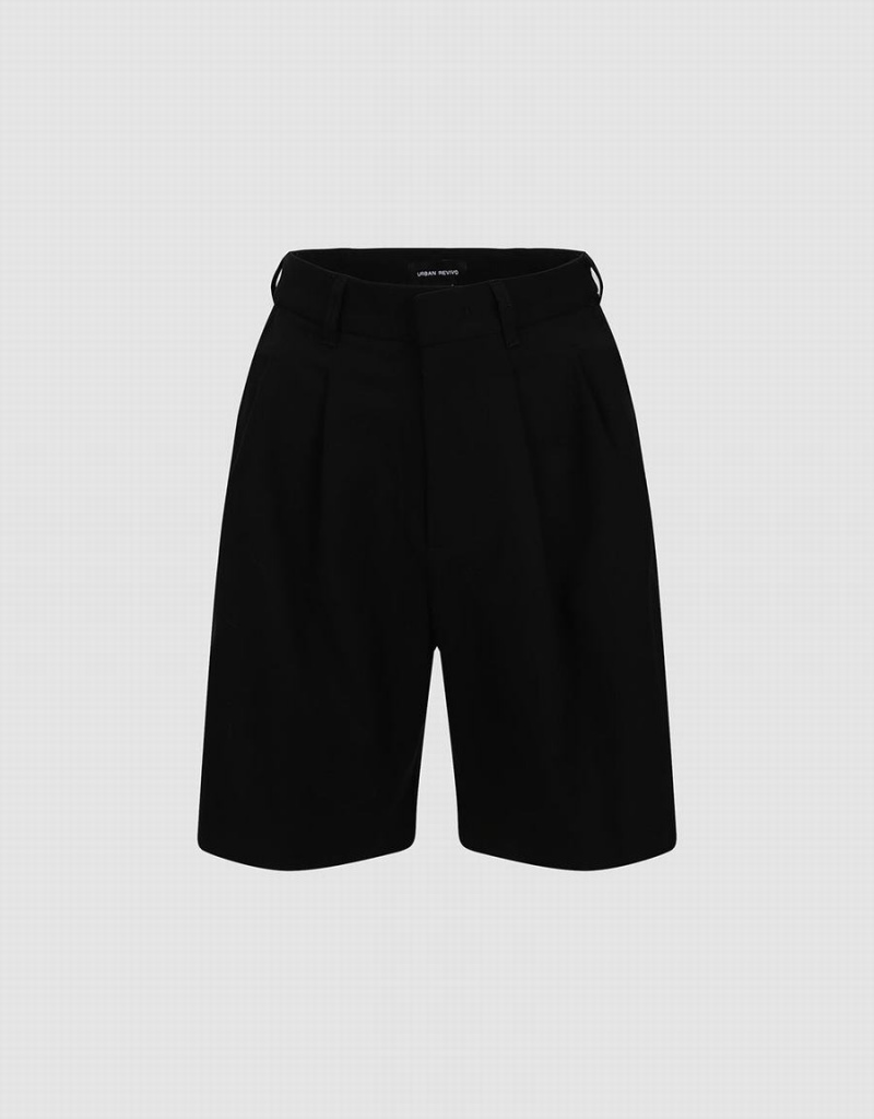 Short Urban Revivo Tailored Regular Mujer Negros | VUL4345RE