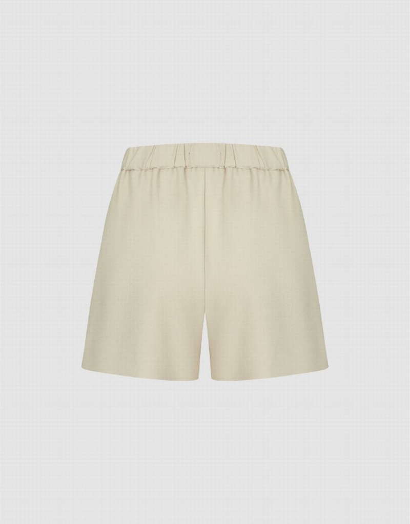 Short Urban Revivo Tailored Regular Mujer Kaki | NJO636DO