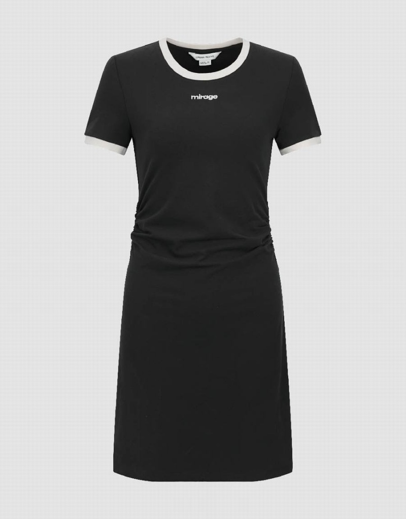 Vestido Urban Revivo Crew Neck Flaco De Punto Mujer Grises Oscuro | ABZ9988EM