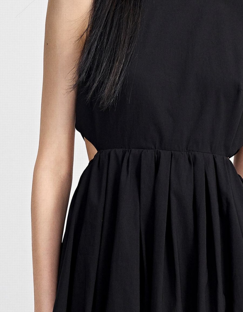 Vestido Urban Revivo Cut Out Detail Sin Manga Mujer Negros | RIB2346BG