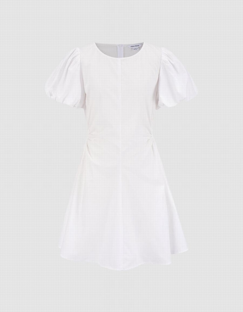 Vestido Urban Revivo Cut Out Mujer Blancos | ZTJ3637FG