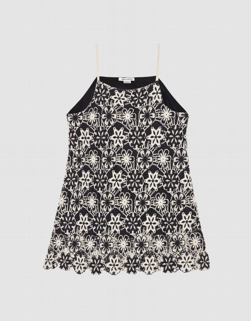 Vestido Urban Revivo Floral Knit Cami Mujer Grises | IBX7710NN